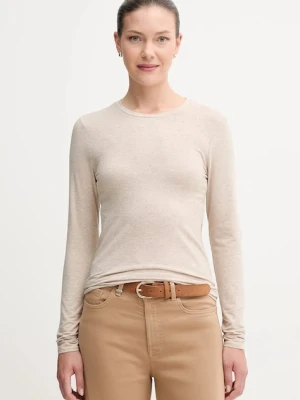 United Colors of Benetton longsleeve damski kolor beżowy 3ZQM3M858