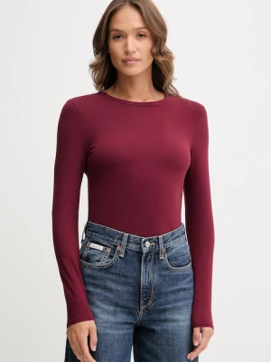 United Colors of Benetton longsleeve damski kolor bordowy 3ZQM3M858