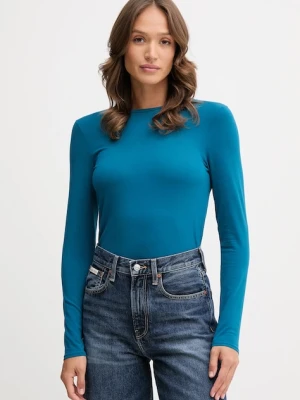 United Colors of Benetton longsleeve damski kolor turkusowy 3ZQM3M858