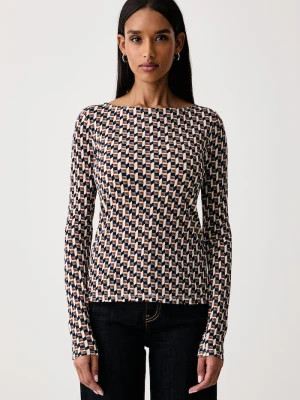 United Colors of Benetton longsleeve damski z dodatkiem wełny
