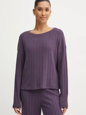 United Colors of Benetton longsleeve piżamowy kolor granatowy 3MUD3M06B