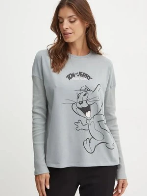 United Colors of Benetton longsleeve piżamowy x TOM&JERRY kolor szary 3DKE3M06D