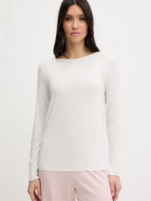 United Colors of Benetton longsleeve piżamowy z domieszką lnu