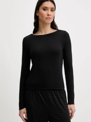 United Colors of Benetton longsleeve piżamowy z domieszką lnu
