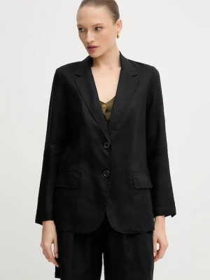 United Colors of Benetton marynarka jednorzędowa damska lniana