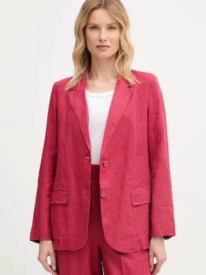United Colors of Benetton marynarka jednorzędowa damska lniana