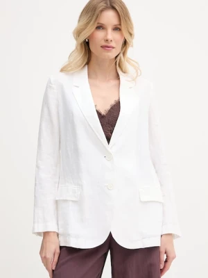 United Colors of Benetton marynarka jednorzędowa damska lniana
