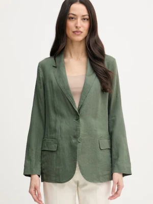United Colors of Benetton marynarka jednorzędowa damska lniana