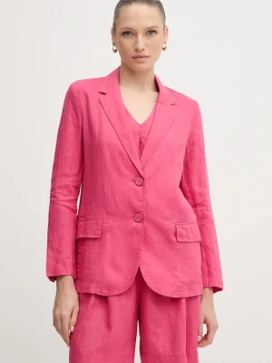 United Colors of Benetton marynarka jednorzędowa damska lniana