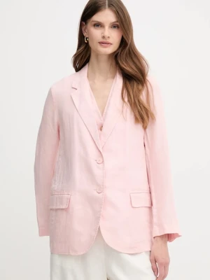 United Colors of Benetton marynarka jednorzędowa damska lniana