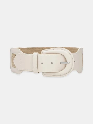 United Colors of Benetton pasek damski kolor beżowy 6LNTDL018