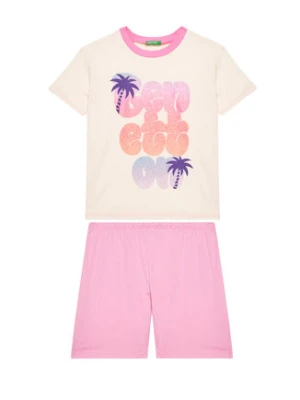 United Colors Of Benetton Piżama 30960P08O Różowy Regular Fit