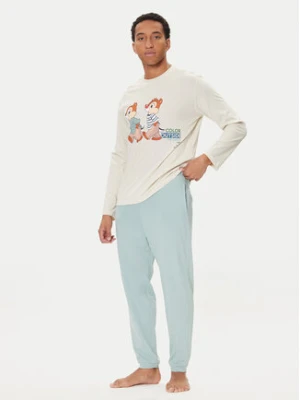 United Colors Of Benetton Piżama 30964P02Y Beżowy Regular Fit
