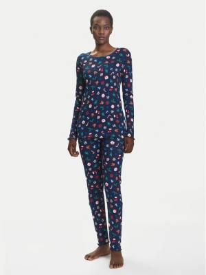 United Colors Of Benetton Piżama 3SUP3P03N Granatowy Regular Fit