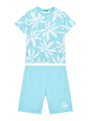 United Colors Of Benetton Piżama 3X0Y0P08Q Niebieski Relaxed Fit