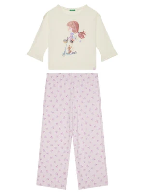 United Colors Of Benetton Piżama 3Y5E0P08B Różowy Regular Fit