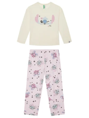 United Colors Of Benetton Piżama 3Y5E0P08E Różowy Regular Fit