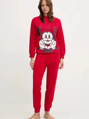 United Colors of Benetton piżama damska kolor czerwony 3I473P04F