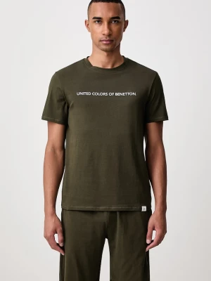 United Colors of Benetton piżama dwuczęściowa męska bawełniana z elastanem