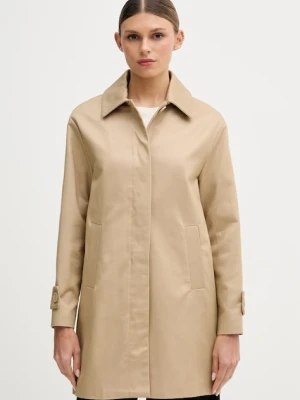 United Colors of Benetton płaszcz damski z bawełną