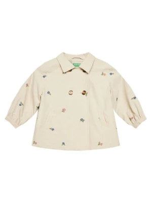 United Colors Of Benetton Płaszcz przejściowy 253WGN03T Beżowy Regular Fit