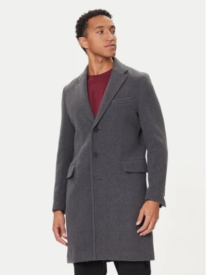 United Colors Of Benetton Płaszcz wełniany 2X59UN05M Szary Regular Fit