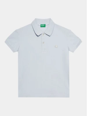 United Colors Of Benetton Polo 3089C300Q Błękitny Regular Fit