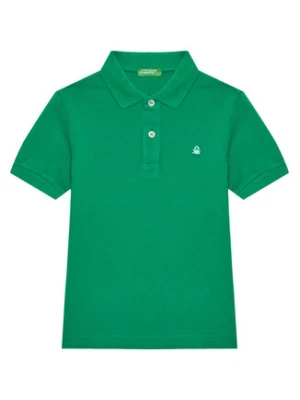 United Colors Of Benetton Polo 3089C300Q Zielony Regular Fit