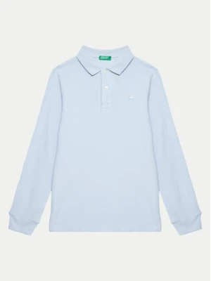 United Colors Of Benetton Polo 3089C300Z Błękitny Regular Fit