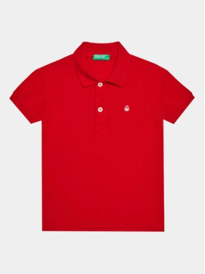 United Colors Of Benetton Polo 3089G3008 Czerwony Regular Fit