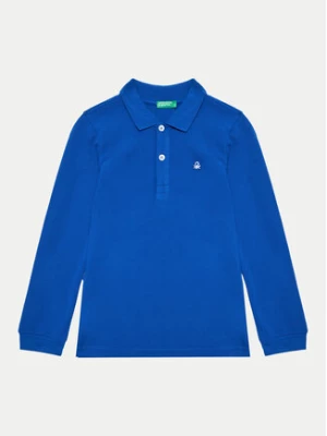 United Colors Of Benetton Polo 3089G3009 Niebieski Regular Fit