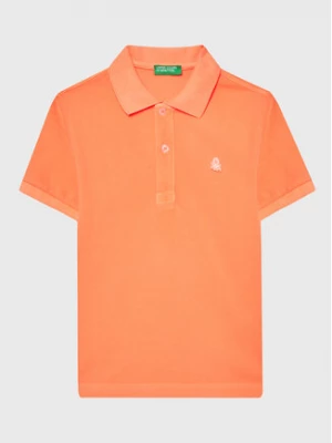 United Colors Of Benetton Polo 3089G300D Pomarańczowy Slim Fit