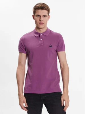 United Colors Of Benetton Polo 3089J3178 Fioletowy Regular Fit