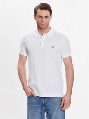 United Colors Of Benetton Polo 3089J3179 Biały Regular Fit