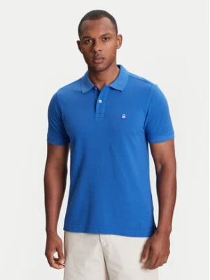 United Colors Of Benetton Polo 3089J3179 Niebieski Regular Fit