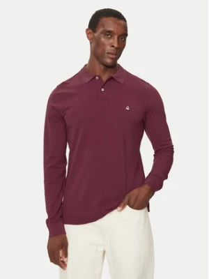 United Colors Of Benetton Polo 3089J3204 Bordowy Regular Fit