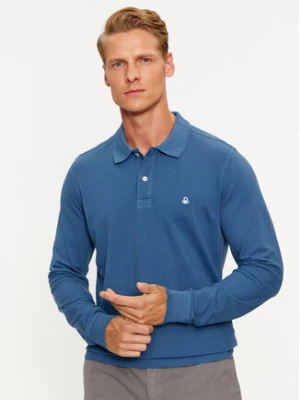 United Colors Of Benetton Polo 3089J3204 Niebieski Regular Fit