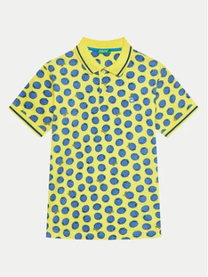 United Colors Of Benetton Polo 361YC301H Żółty Regular Fit
