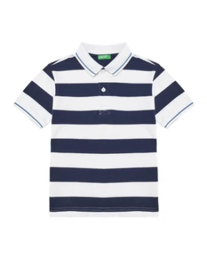 United Colors Of Benetton Polo 39QAC301T Granatowy Regular Fit