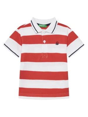 United Colors Of Benetton Polo 39QAG300V Czerwony Regular Fit