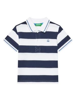 United Colors Of Benetton Polo 39QAG300V Granatowy Regular Fit