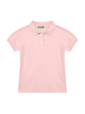 United Colors Of Benetton Polo 3WG9C300O Różowy Regular Fit