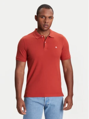 United Colors Of Benetton Polo 3WG9U301Z Czerwony Slim Fit