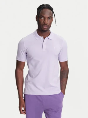 United Colors Of Benetton Polo 3WG9U301Z Fioletowy Slim Fit