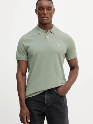 United Colors of Benetton polo bawełniane kolor szary gładki 3089J3179