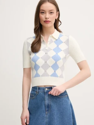 United Colors of Benetton polo damski kolor beżowy 124ME3019