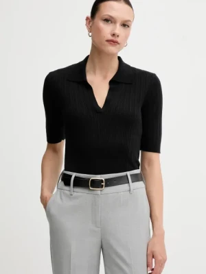 United Colors of Benetton polo damski kolor czarny 123VD3018