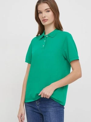 United Colors of Benetton polo damski kolor zielony