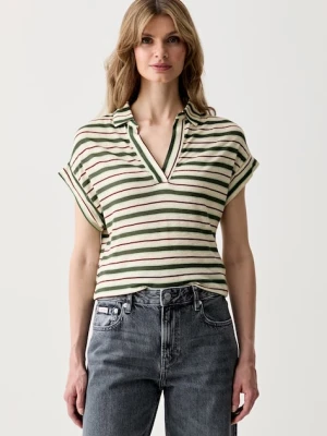United Colors of Benetton polo damskie z lnem