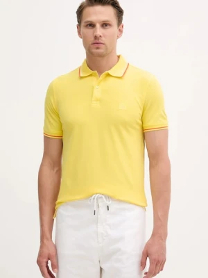 United Colors of Benetton polo męski kolor żółty gładki 3F9HU302E